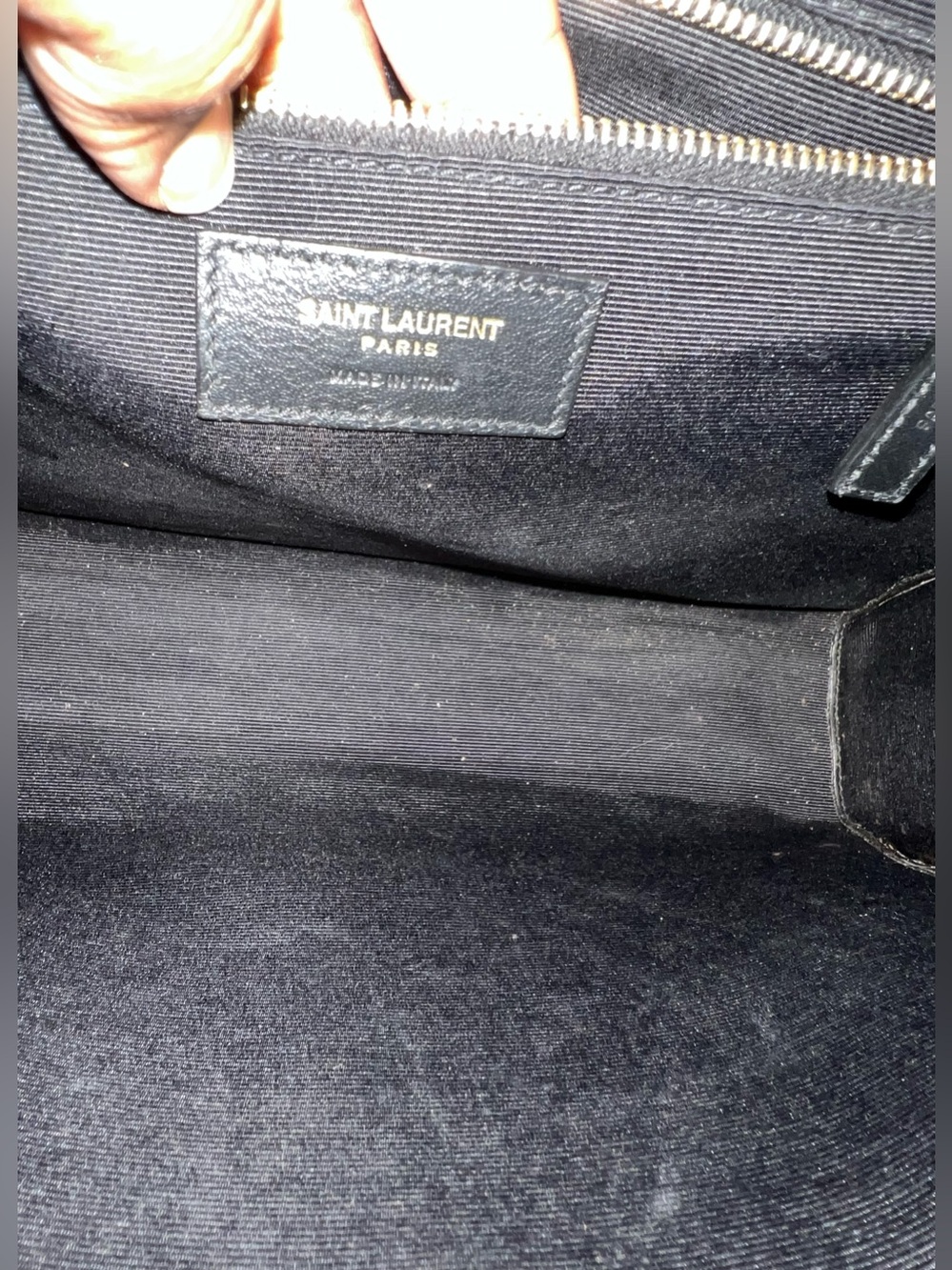 Yves Saint Laurent Large Envelope Quilted Shoulder Bag in Dark Beige - Picture 11 of 16